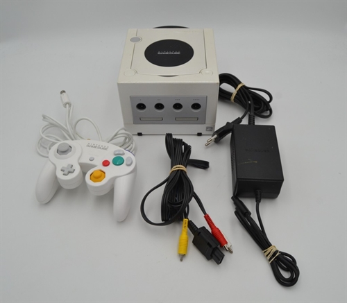 GameCube - Pearl White - Konsol - SNR DE10100495 (B Grade) (Genbrug)